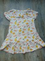 Jurk ecru met citroenen jurkje maat 98 / 104 zomerjurk, Ophalen of Verzenden, Gebruikt, Meisje, Jurk of Rok