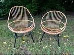 Vintage Rohe rotan Noordwolde stoelen.c, Antiek en Kunst, Ophalen
