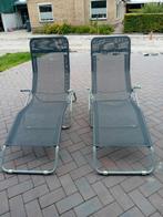 Heerlijke tuinstoelen, Gebruikt, Twee, Ophalen of Verzenden, Grijs