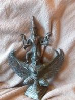 Brons beeld garuda met vishnu op zijn rug hindoeïsme antiek, Antiek en Kunst, Ophalen of Verzenden