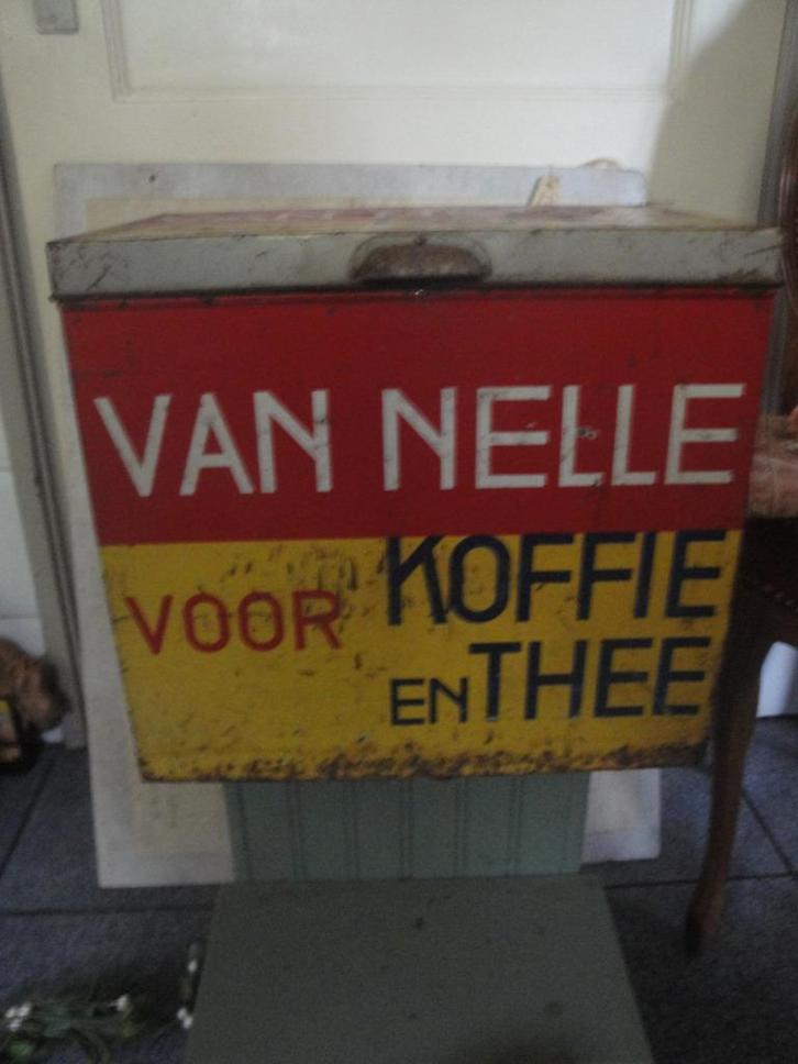 2 vannelle thee blikken groot, Verzamelen, Blikken, Gebruikt, Thee, Van Nelle, Ophalen of Verzenden