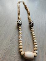 Etnische ketting met benen kralen, Ophalen of Verzenden, Zo goed als nieuw, Overige materialen