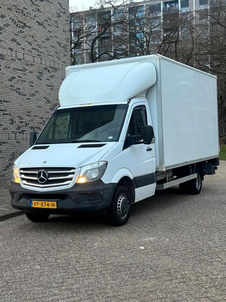 Mercedes Sprinter 516 CDI Laadklep Dubbel Lucht 2015 New APK, Auto's, Bestelauto's, Bedrijf, ABS, Achteruitrijcamera, Airbags