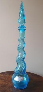 Empoli glazen fles met stopper/Italiaans glas/Murano, Antiek en Kunst, Ophalen of Verzenden