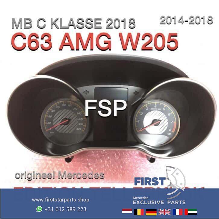 W205 C63 AMG edition Tellerklok Mercedes C Klasse 2014-2018, Auto-onderdelen, Dashboard en Schakelaars, Mercedes-Benz, Gebruikt