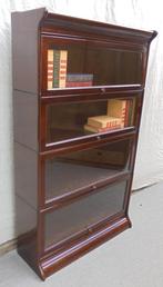 Antieke mahonie boekenkast vitrinekast, Ophalen of Verzenden