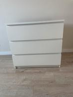 Witte ikea 3 ladekast Malm, Huis en Inrichting, Kasten | Ladekasten, Ophalen, 50 tot 100 cm, Zo goed als nieuw, 3 of 4 laden