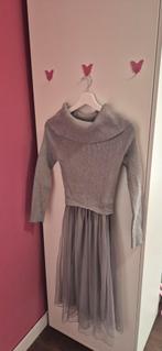 Elegant grey fitted dress, Ophalen of Verzenden, Zo goed als nieuw, Maat 36 (S), Grijs