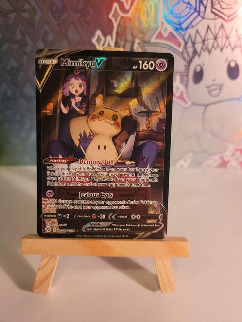 Mimikyu V #TG16/TG30 Pokémon Brilliant Stars, Hobby en Vrije tijd, Verzamelkaartspellen | Pokémon, Nieuw, Losse kaart, Foil, Verzenden