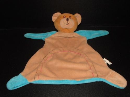 TOI TOYS BEER BABY ANIMAL BLANKIE KNUFFELDOEKJE VELOURS LICH, Kinderen en Baby's, Speelgoed | Knuffels en Pluche, Nieuw, Beer
