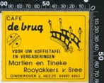 Sticker: Cafe De Brug - Heineken - Heeze, Verzamelen, Stickers, Ophalen of Verzenden