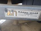 Motor aanhanger met ooprijbanen en materialenkist, Ophalen of Verzenden, Gebruikt
