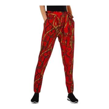 Broek rood met leuke print design S/M beschikbaar voor biedingen