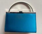 Blauwe Satijnen Avondtas met Ketting, Ophalen, Zo goed als nieuw, Blauw, Avondtasje