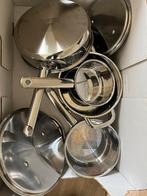 IKEA 365+ Pannenset RVS, Huis en Inrichting, Gebruikt, Inductieplaat, Pannenset, Ophalen of Verzenden