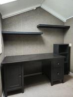 Ikea Hemnes bureau bruin/zwart, Ophalen, Zo goed als nieuw, Bureau