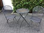Tuinset 2 stoelen en tafel, Ophalen, Gebruikt