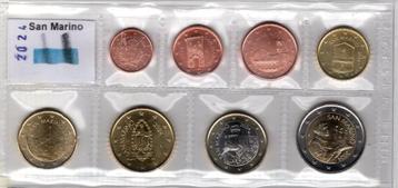 UNC set San Marino 2024 - 1 cent t/m 2 euro beschikbaar voor biedingen