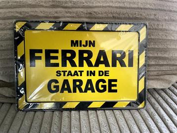 Mijn ferrari , metalen giftcard beschikbaar voor biedingen