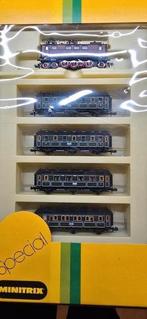 Minitrix Special Set 51107700 bayerische lok met 5 rijtuigen, Hobby en Vrije tijd, Modeltreinen | N-Spoor, Overige merken, Gelijkstroom