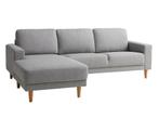 Nieuwe grijze hoekbank met chaise longue (links), Huis en Inrichting, Banken | Sofa's en Chaises Longues, Nieuw, 150 cm of meer