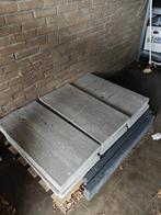 Grijze terrastegels, goede kwaliteit 14 stuks 40x80, Tuin en Terras, Tegels en Klinkers, Ophalen, Zo goed als nieuw, Beton, Terrastegels