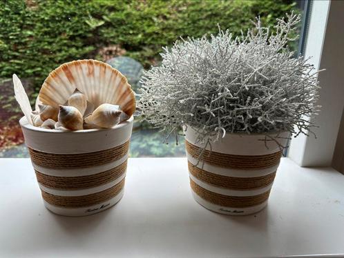 Riviera Maison bloempotten incl decoratie, Huis en Inrichting, Woonaccessoires | Overige, Zo goed als nieuw, Ophalen