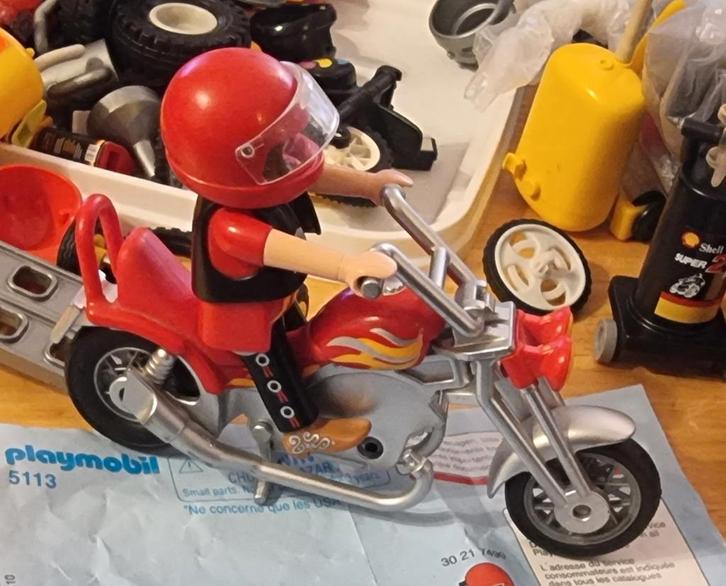 Playmobil. 5113. Chopper. Motor. Helemaal compleet., Kinderen en Baby's, Speelgoed | Playmobil, Zo goed als nieuw, Ophalen of Verzenden