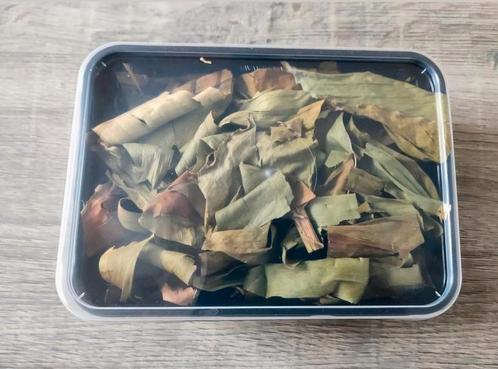 BAK MET GEDROOGDE BANANENBLADEREN V KREEFTEN GARNALEN VISSEN, Dieren en Toebehoren, Vissen | Aquaria en Toebehoren, Nieuw, Plant(en), Steen of Hout