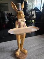 Decoratieve Konijn Butler met Dienblad, Verzamelen, Ophalen of Verzenden, Gebruikt, Dier