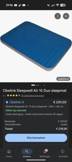 Obelink Sleepwell Air Vent Duo 140/15 Slaapmat, Ophalen, Nieuw, 2-persoons