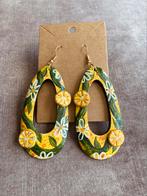Handbeschilderde Oorbellen Fruity Lemon ByJ&S🍋, Overige materialen, Hangers, Geel, Nieuw