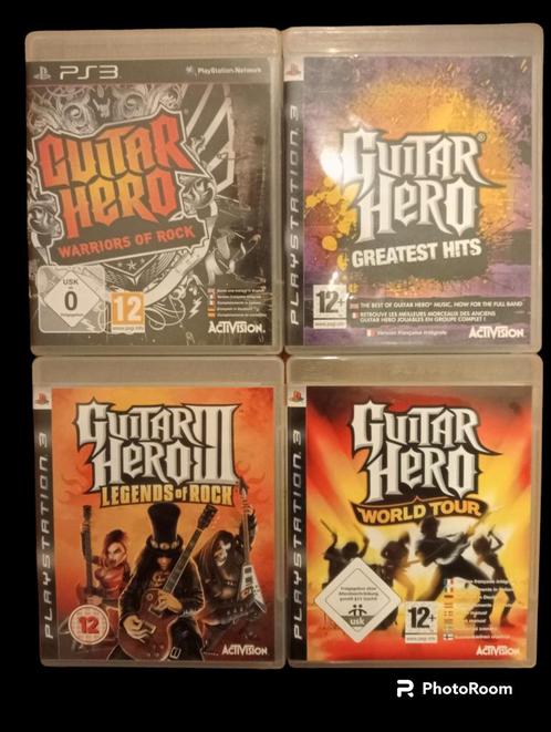 Guitar Hero games - PlayStation 3, Spelcomputers en Games, Games | Sony PlayStation 3, Zo goed als nieuw, Muziek, 3 spelers of meer