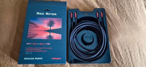 Audioquest Red River 3 meter stereo, Audio, Tv en Foto, Audiokabels en Televisiekabels, Zo goed als nieuw, Interlink-kabel, Ophalen