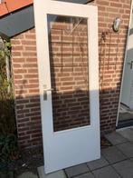 Binnendeur met glaspaneel, Gebruikt, Minder dan 80 cm, Binnendeur, Ophalen of Verzenden