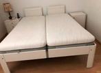 Auping Auronde deelbaar bed 160x200 cm elektrisch, Gebruikt, Tweepersoons, 200 cm, 160 cm