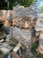 Veldbrandstenen en afgebikte stenen., Doe-het-zelf en Verbouw, Metselstenen, Ophalen of Verzenden, Gebruikt, Bakstenen