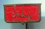 INDUS rood op koper horloges speldje ( W_128 ), Verzenden, Zo goed als nieuw, Merk, Speldje of Pin