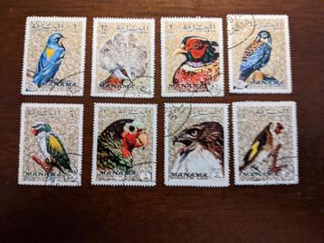 MANAMA 1972; serie (8) VOGELS beschikbaar voor biedingen