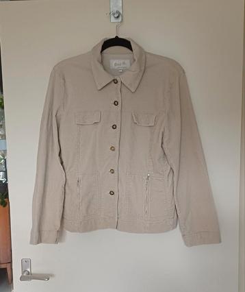 Beige ribstof corduroy jasje Only M. maat 40 beschikbaar voor biedingen