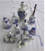 9 Delftsblauwen items waaronder tafelbellen en engel., Antiek en Kunst, Ophalen of Verzenden