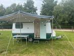 Te koop oldtimer caravan Burstner Flipper, Koelkast, Dwarsbed, Treinzit, Tot en met 3