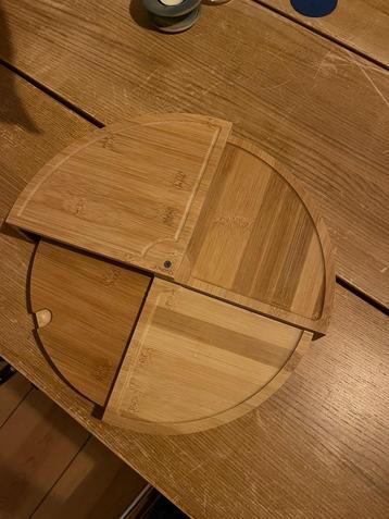 Nieuwe Qualisce borrelplank serveerplank 4 vakken beschikbaar voor biedingen