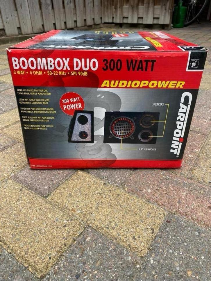 Boomboxen duo 300 watt - nieuw in doos, Auto diversen, Autospeakers, Nieuw, Verzenden