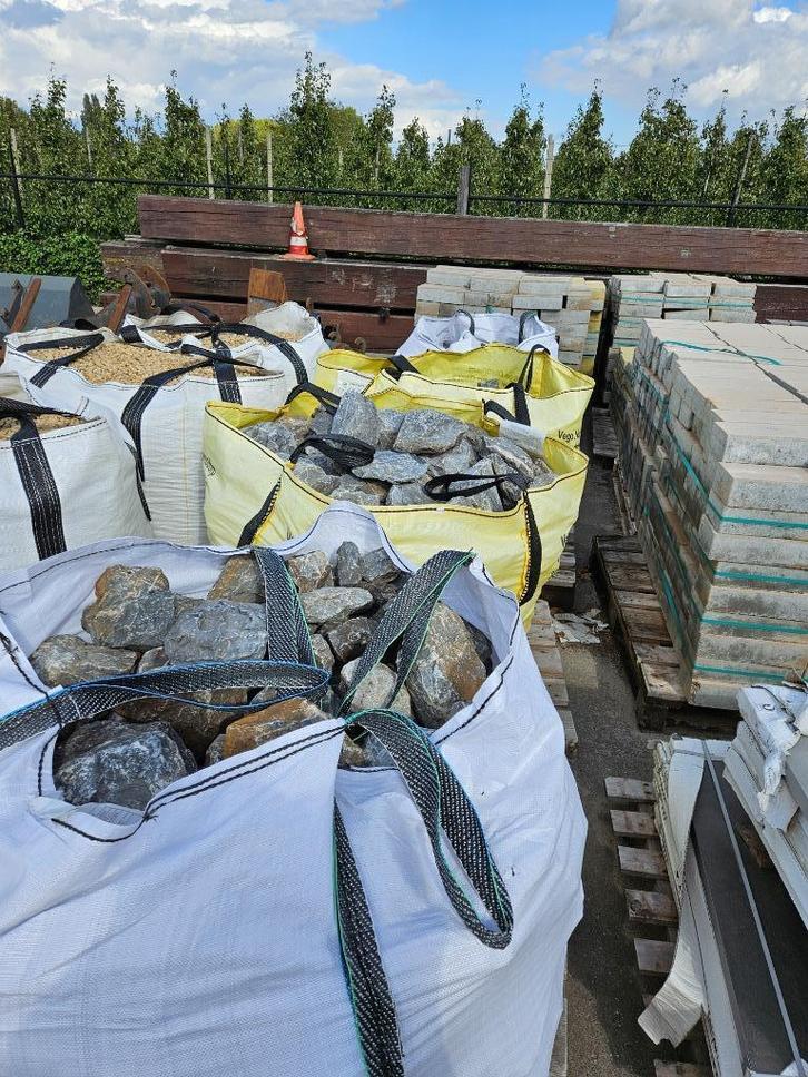 Verschillende soorten grind en split, Tuin en Terras, Grind, Keien en Split, Nieuw, Split, Multi, Basalt, Ophalen