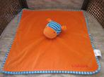 Nino & Ideas knuffeldoekje lapje tijger oranje blauw 4 euro, Ophalen of Verzenden, Zo goed als nieuw, Overige typen
