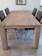 Eethoek lichtgrijs l.180 cm b. 100 cm h. 70 cm, Huis en Inrichting, Ophalen of Verzenden, Zo goed als nieuw, 4 tot 6 stoelen