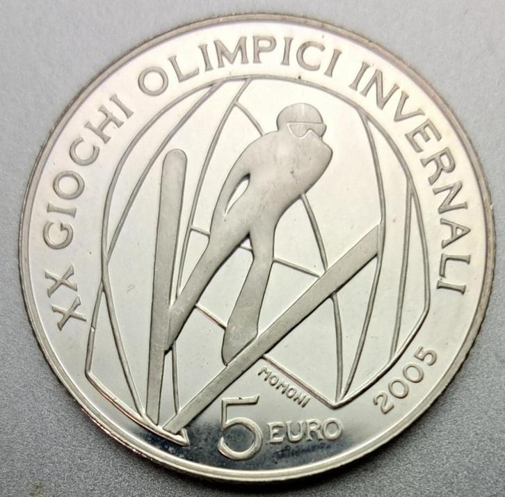 Italië, 5 Euro 2005 - zilver Proof, Postzegels en Munten, Munten | Europa | Euromunten, Losse munt, 5 euro, Italië, Zilver, Ophalen of Verzenden