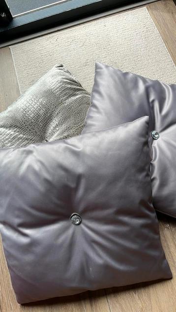 Kussentjes met glitter knoop Rofra home beschikbaar voor biedingen