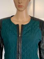 G758 Manguun maat 40=M jasje blazer jack colbert groen/zwart, Kleding | Dames, Maat 38/40 (M), Ophalen of Verzenden, Zo goed als nieuw